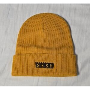 TEAMSESH BONES GOLD/ORANGE BEANIE NEW